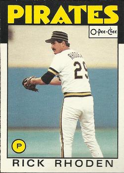 1986 O-Pee-Chee Baseball Cards 232     Rick Rhoden